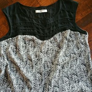Feather print dress